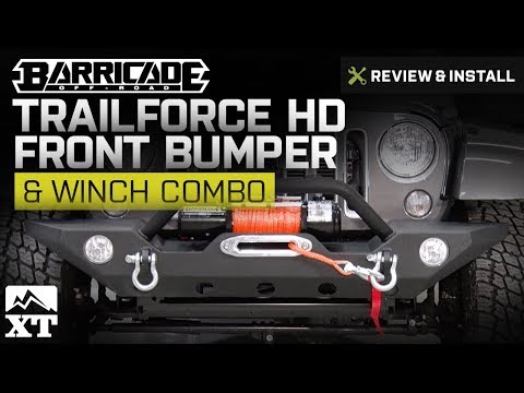 Jeep Wrangler (2007-2017 JK) Barricade Trailforce HD Front Bumper & Winch Combo Review & Install