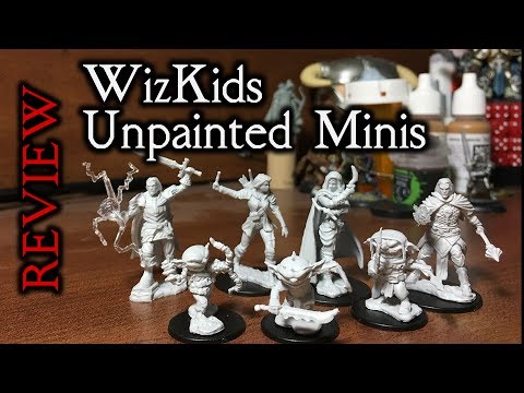 WizKids Unpainted Miniatures Review - for D&D and Pathfinder (vs. Reaper Bones)
