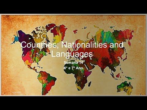 Countries, Nationalities and Languages