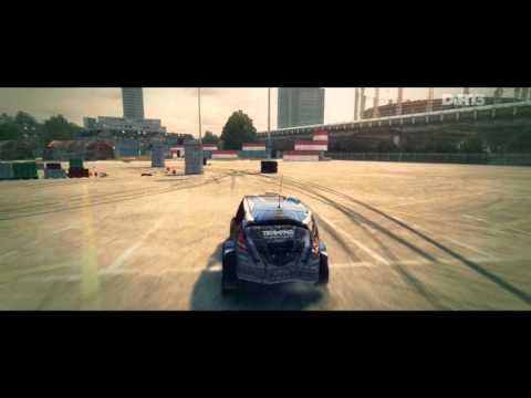 DiRT3 AT THE RAMPS END DRIFT BETWEEN THE CONCRETE PIPES AND TIRES AT THE DIRT RAMP