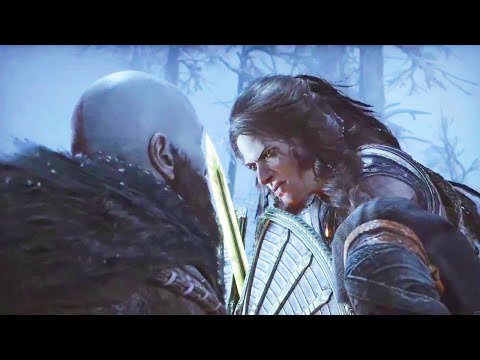 God of War Ragnarok - Freya attacks Kratos and Atreus
