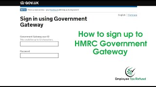 How to sign up to the Government Gateway