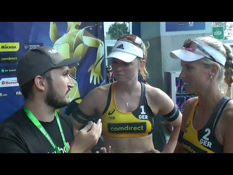 Beach-WM: Interview mit Borger/Sude nach ihrem Achtelfinaleinzug