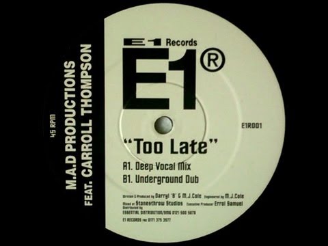 M.A.D PRODUCTIONS - TOO LATE (2 Clips)