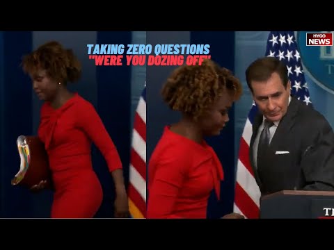 Chaos KJP Storms Out Taking Zero Questions, Not Call African; To John Kirby 'Were You Dozing Off'