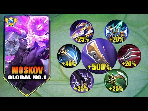 MOSKOV FAST ATTACK SPEED BUILD  WITH INSANE DAMAGE  || MOSKOV BEST BUILD MLBB
