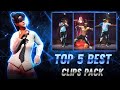TOP 5 CLIPS FF EMOTE CLIPS FREE FIRE CLIPS PACK FF CLIPS RSTV009