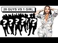 20 GUYS VS 1 RAPPER: K Goddess