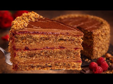 Chocolate Cream Walnut Cake! The Most Delicious Cake!