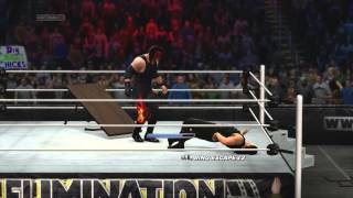 WWE2K14 - Roman Reigns vs Kane in a Flaming Tables Match