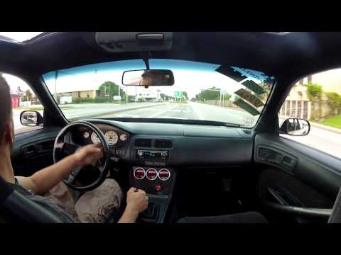 Supercharged V8 240sx on ramp fun....