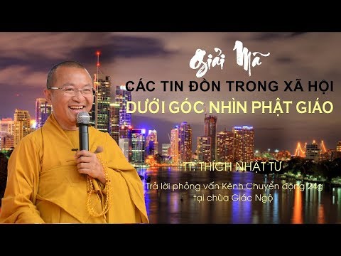 Thầy Nhật Từ trả lời phỏng vấn Kênh Chuyển động 24h tại chùa Giác Ngộ