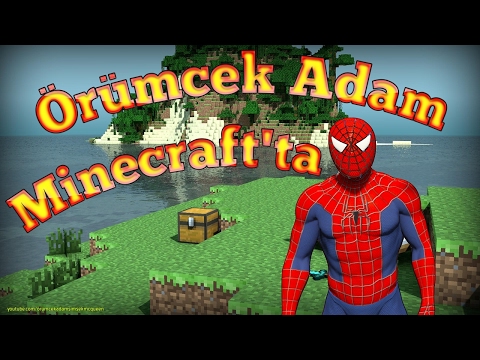 Örümcek Adam Minecraft Dünyasında Örümcek Çocuk Onun Peşinde