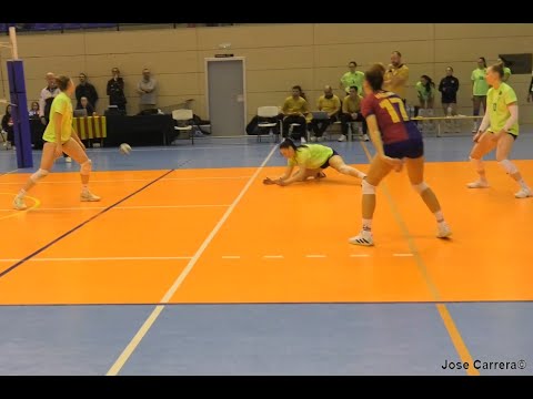 CV Sant Cugat 3-1 CV Barcelona Jugada Punto partido/ Play Match Point/ Jugada Punt partit