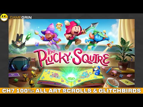 The Plucky Squire Chapter Seven 100% All Art Scrolls, Glitchbirds, and Achievements