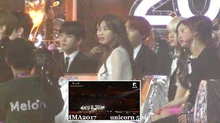 BTS reaction to MeloMance @MNA2017