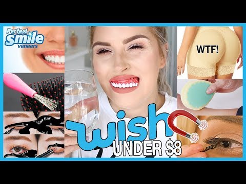 Trying WISH APP Beauty Gadgets 😫💬 Butt Implant Undies, Veneers & MORE! Video