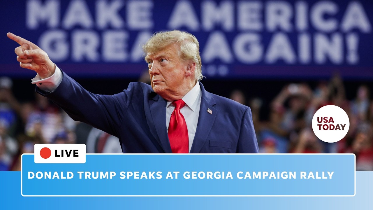 Live: Trump campaign rally in Georgia supports  Mike Collins as 2026 midterm elections approach