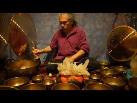 Crystal Chakra Meditation with Antique Tibetan Singing Bowls