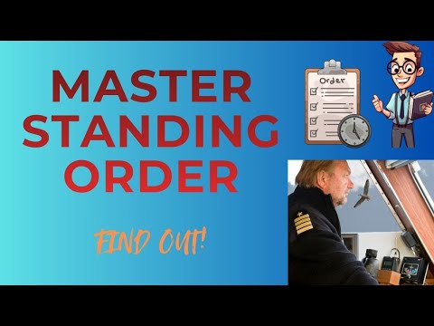 Masters Standing Orders