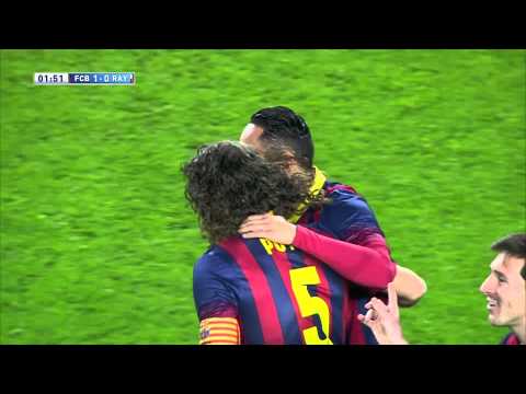 Gol de Adriano (1-0) en el FC Barcelona - Rayo Vallecano - HD