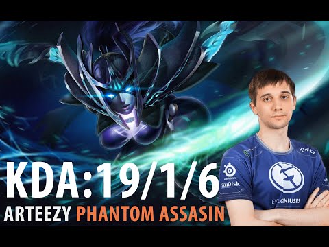 ARTEEZY PHANTOM ASSASSIN CARRY 19KILLS!!!