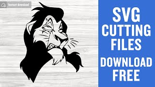 Scar Lion King Svg Free Cutting Files for Silhouette Cameo