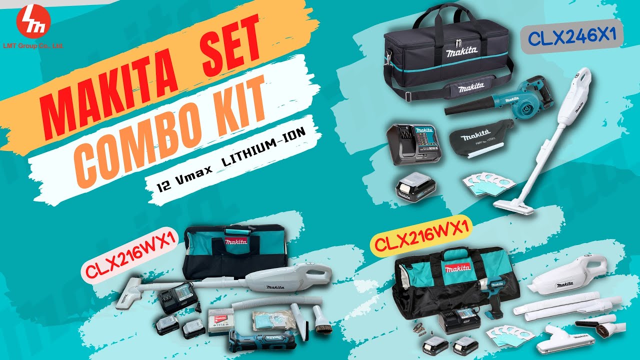 ไอเท็มสุดล้ำ ที่ควรมีติดบ้าน !!!  ชุดคอมโบ้สุดคุ้ม Makita 12Vmax Combo Kit
