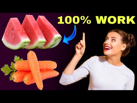 The recipe for watermelon, carrot, and natural honey, try this natural juice, you will love it.