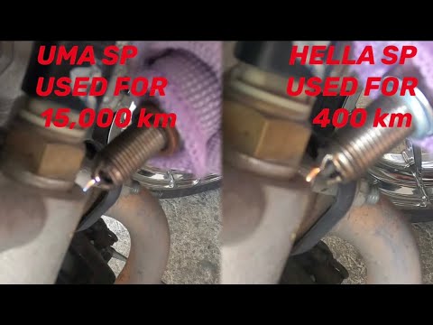 UMA CR9 Spark Plug vs HELLA sparkplug (Sniper 150)