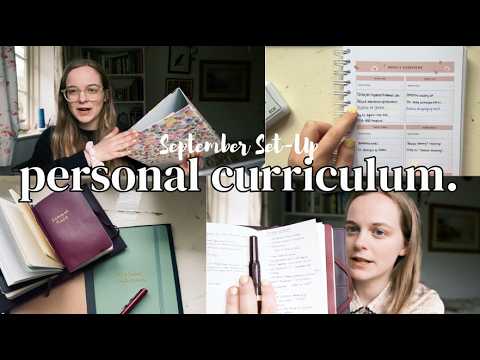 Planning a personal curriculum for September