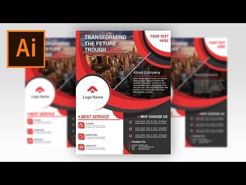 Illustrator CC Tutorial Graphic Design Business Flyer Design