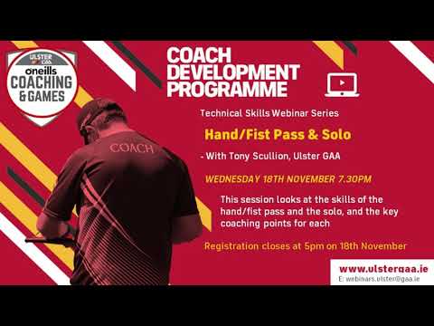 Club Technical Skills Webinar Series -  Fist Pass & Solo