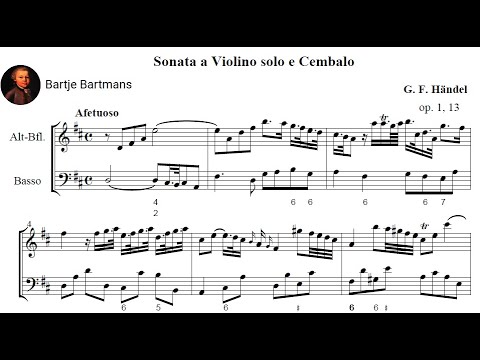 George Fr. Handel - Violin Sonata Op. 1, No. 13 HWV 371 (1750)