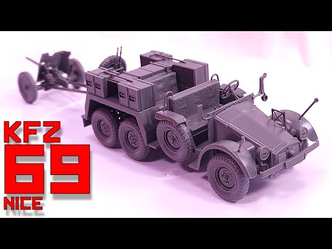 Tamiya 6x4 Towing Truck Kfz 69 (nice) and 3.7cm PaK [1:48]