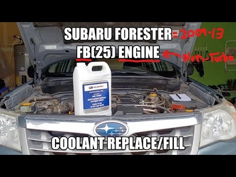 Subaru Forester FB, 3. Generation (2009–2013): Kühlmittelwechsel/Nachfüllen