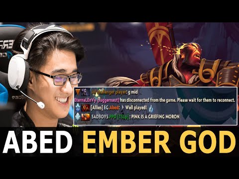 ABED EMBER GOD MAKE EternaLEnVy RAGE QUIT AND STEAL STORM ITEMS | DOTA 2 Gameplay