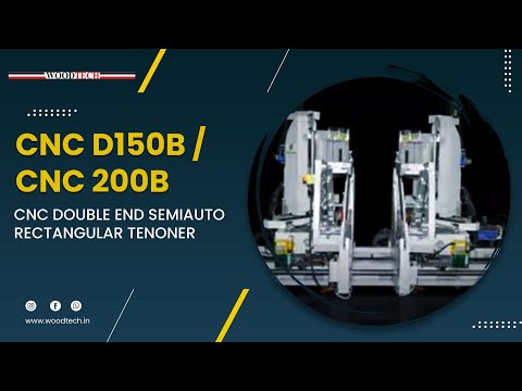 YOWCHERNG/WOODTECH - CNC D150B / CNC 200B - CNC DOUBLE END SEMI-AUTO RECTANGULAR TENONER #factory