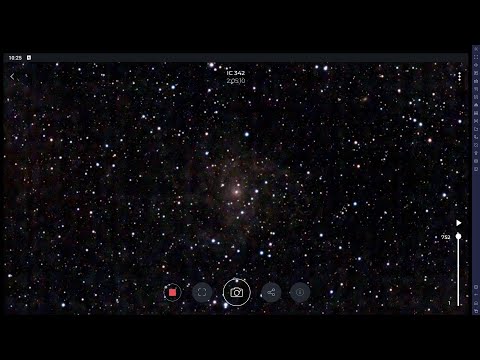 IC342 The Hidden Galaxy - Stellina LIVE -  @RoosterInn - 26 November 2022