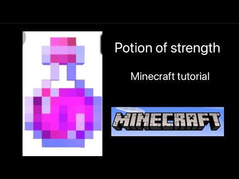 How to make all 3 potions of strength Minecraft (tutorial)