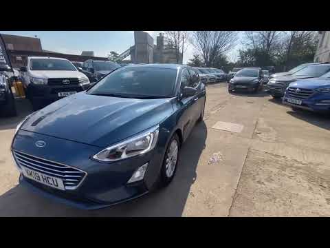 2019 19 FORD FOCUS 1.0 ECOBOOST 125PS TITANIUM 5 DOOR MANUAL IN CHROME BLUE WITH 19K MILES
