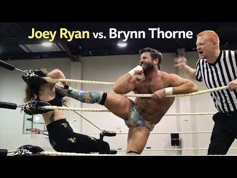 Joey Ryan vs. Brynn Thorne | Rare Intergender Wrestling Action!
