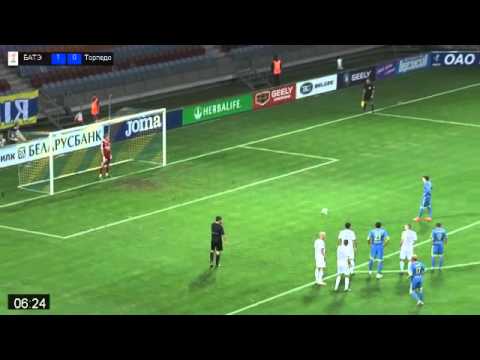 Football.by. БАТЭ - Торпедо-БелАЗ. Гол Младеновича. 160