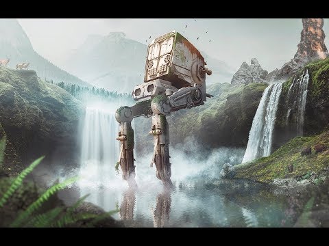 Photoshop Speed Art - The Last AT-ST (Star Wars) #speedart