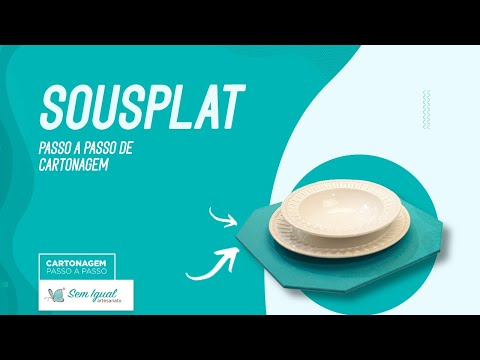 Sousplat em Cartonagem | Passo  Passo Heloisa Gimenes - Sem Igual Artesanato