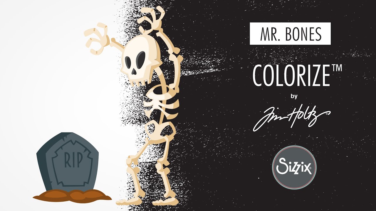 Sizzix Thinlits stanssisetti Mr. Bones, Colorize