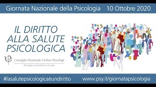 Giornata Nazionale della Psicologia 2020 - 