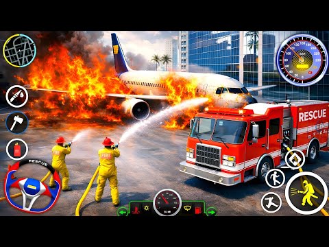 Fire Truck Rescue Simulator 3D - 911 US Emergenc Firefighter Games - Android GamePlay 