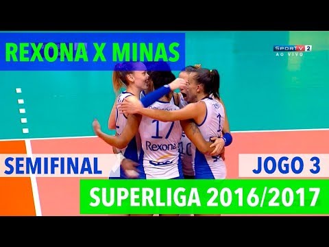 Rexona x Minas - Semifinal (JOGO 3) - Superliga de Vôlei Feminino 2016-2017