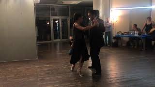 Natascia Crescenzi e Mario Sette. Esibizione alla Milonga La caricia - La mentirosa